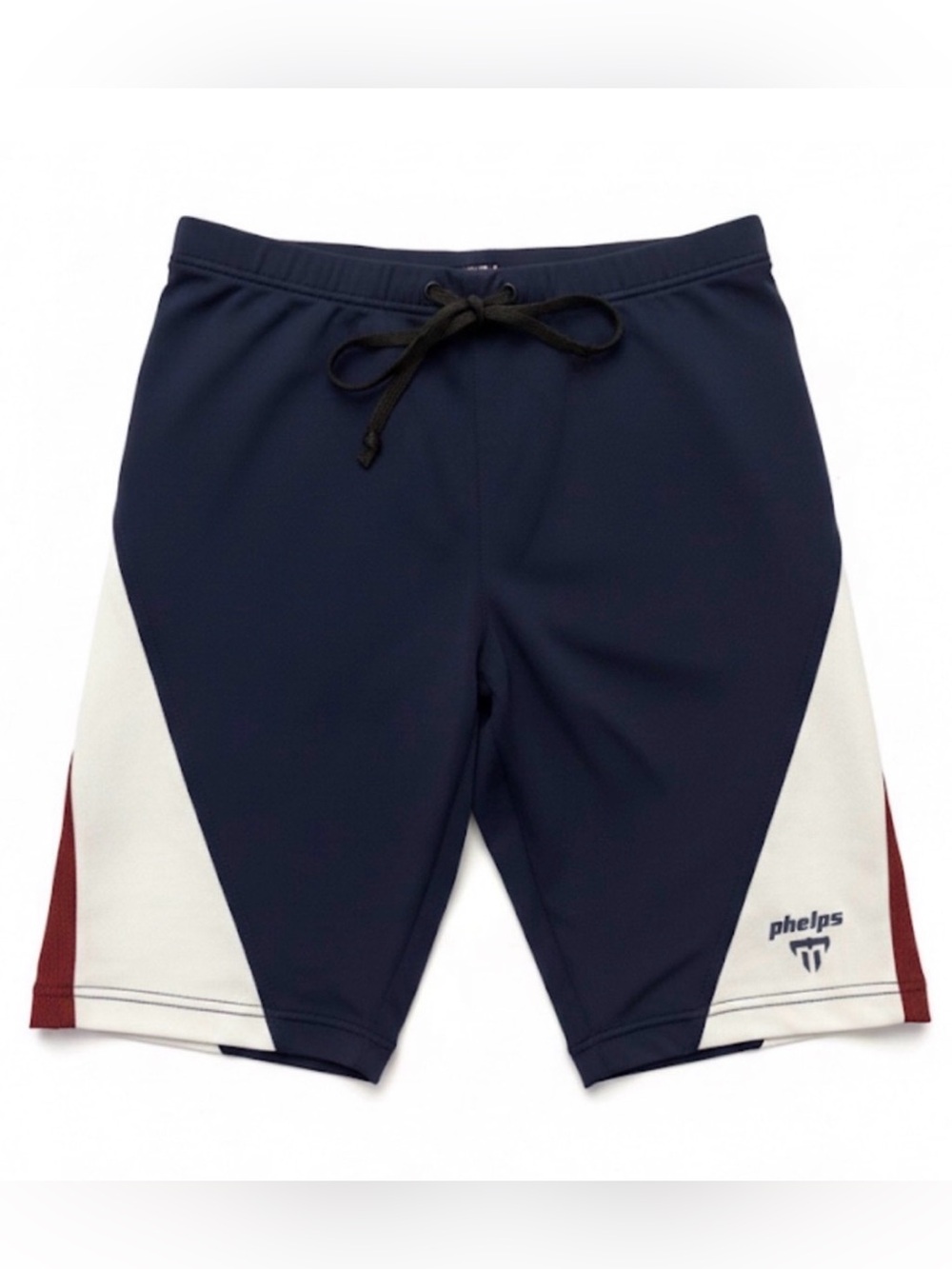 Michael Phelps Navy Swim Jammers Training Suit Burgundy White Accents Size 28 14